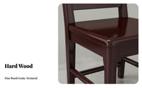 sturdy Wood Wooden spine supportrest Chair Chinese design Armless Wooden Side Chair No Assembly Required Dining Seat long-lasting Construction for Homeowners, Families, Restaurant Owners, Living Room, Kitchen