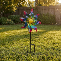 360 Degree Rotation Pinwheel Rotator Colorful Wind Pinwheel