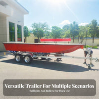 Inflatable Boat Trailer Hot Galvanized Boat Trailer Towing Equipment for Assistance Teams, Fishermen, Coastal Areas, Lakeside
