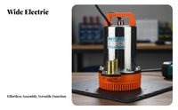 DC Submersible Pump Brushless Motor Battery Driven Water Pump High Lift Pumping Equipment for Boat Owners, Farmers, Aquaculture, Car Washing, Outdoor