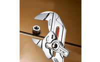 10-Inch Quick-Adjust Pump Plier Chrome-Finished Plier with Adjustable Jaw Serrated Groove-Jaw and Groove Pliers Heavy-Duty for Diyers