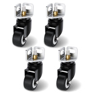 4 Pieces Angle-Angle-Steel Wheel Bracket Easy to Install L-Bracket Casters Heavy Duty Caster Wheel for Garage