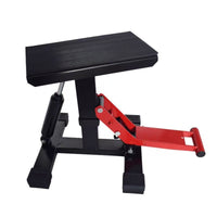 Motorcycle Lift Stand with Lever Adjustable Motorcycle Scissor Lift Jack Portable Bike Stand for Motorcyclists