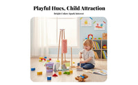 Kids Cleaning Set Role-Playing Fun Kids Broom and Mop Set Realistic Design Toy Cleaning Tools with Stand Storage