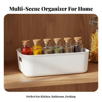 Narrow Container with secure hold adaptable Clear Tote with secure holds for Students