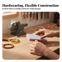 Rectangular Sanding Sponge Lubricant-Freelubricant-Freeless Double-sidedGrit Polishing File Assorted Grits Versatile