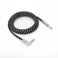 Right Angle Guitar Cable Noise Resistance Straight to Right Angle Cable Unbalanced Unbalanced Audio Gear for Studio, Rehearsal
