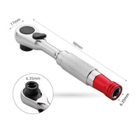 Slim Ratcheting Screwdriver Knurled Ratchet Screwdriver Straight Mini Ratchet Tight Areas for DIYers