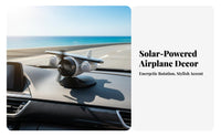 No Charging Required Solar Airplane Car Ornament Sun Exposure Resistant Rotating Propeller Dashboard Decoration Quiet Operation for Drivers