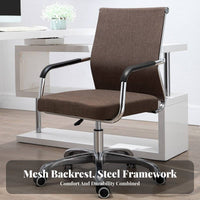Height Adjustable Wheeled Desk Chair with Armrests fluid Rolling Casters Mesh spine pivot Chair Ergonomic Design Computer Seat Lumbar Support for Remote Workers, Students, Adults, Study Room, Workspace