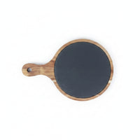 Integrated Handle Handled Serving Board Hanging Hole Wooden Serving Board Natural Wood Grain Dining Accessory Shallow Profile