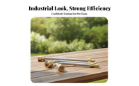 3 Pieces 1/4 Quick-Connect Pressure Washer Extension Rod Kit Cylindrical Body Curved Spray Wand for Appliance Washing