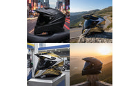 Full Face | Washable Liner, DOT Certified, Adventure Helmet with Peak, for unpaved terrain