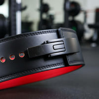 Leather Lever Belt Thick Leather Weightlifting Belt Rigid Training Gear for Strength Training, Deadlifting