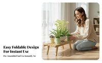 Installationat no cost Foldable Ladder Rack Floor-Standing Plant Stand Space-Saving Display Shelf Easy to Assemble for Apartment Dwellers, householders, Gardeners, Balcony, Living Room, Windowsill, Bathroom