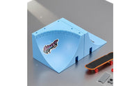 Fingerboard Ramp Complete Finger Skateboard Ramp Mini Skateboard Starter Fingerboard Tabletop for Fingerboarders, Desk