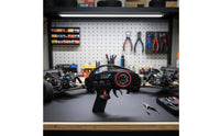 High Simulation Design RC Controller Steering Wheel Upgrade Kit Thickened Sponge Grip Transmitter Handwheel with Brake Disc CNC Machined RC Transmitter Steering Wheel