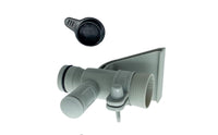 Screw-on Pipe Holder with Air Jet Valve Plastic Jet Valve with Support Arm Compact Pool Pipe Support Easy Installation