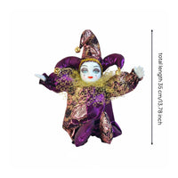 Handmade Clown Doll Intricate Details Sitting Clown Doll for Collectors, Desktop