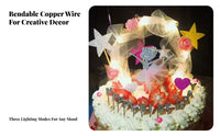 Battery-Powered light-emitting diode light strand light soft cream illumination House Decoration for Parties, confectioners