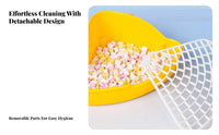 Corner Pet Toilet Enclosure Mountable Small Pet Corner Toilet Triangle Potty Guide Spill-Resistant Guinea Pig Litter Tray Easy