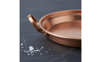 Copper double Handle Pan Hammered Pan with Loop Handles Cookware for Hosts