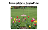 Hanging Birds Feeder Rainproof Garden Birds Feeder for Nature Lovers, Gardeners, Backyard, Yard, Patio