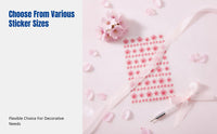 Rose Flower Face Sticker, Floral Makeup Decal, Ancient Design, Stage Makeup, Nail Art Decoration