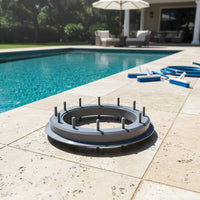Replacement Part Pool Sand Container Flange Long-Lasting Double Screw Flange Band Pool Filter Clamp Band Easy to Install