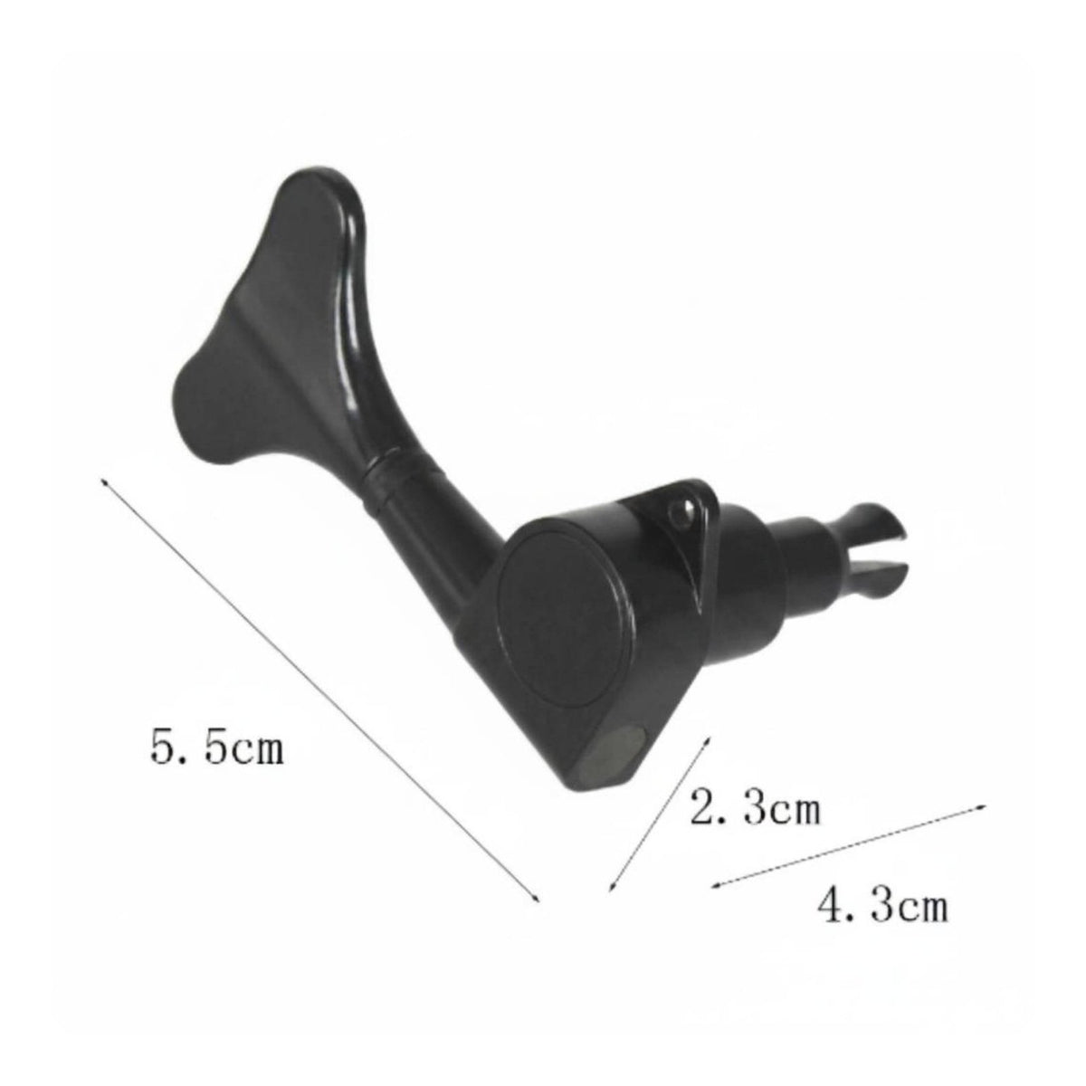 4 Pieces Closed Gear Bass Tuner Anti Bass Tuning Machine Instrument Hardware for Bassists