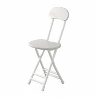 Foldable Design Portable Backrest Seat Space-Saving Folding Chair Lightweight Collapsible Stool No Assembly Required for Street Vendors, Homeowners, Dormitory, Dining Room, Small Apartments, Outdoor Events