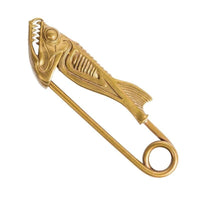 Vintage Fish Head Brooch and Keychain Accessory