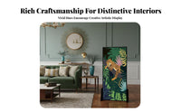 Floor-Standing Freestanding Art Partition Vintage & aesthetic Folding Screen Colorful Design Room Divider Artistic Statement Piece for Interior Designers, Studio Dwellers, apath fromice Workers, Entrypath, Bedroom, Restaurant