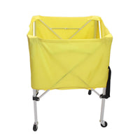 Foldable Ball Cart Space Saving Folding Ball Cart Large Capacity for Teachers, Coaches, Kindergarten, Outdoor, School