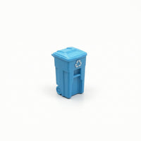 Realistic Miniature Trash Bin Small-Scale Scene Ornament Compact Diorama Accessory Lifelike for Dioramas