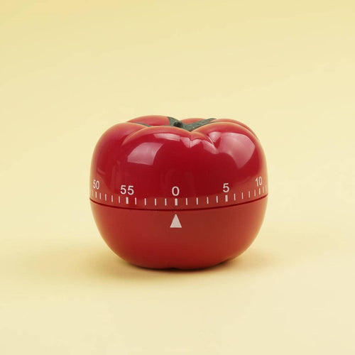 1 Piece Countdown Timer Tomato Shaped Kitchen Timer Mechanical Wind-up Cooking Clock with Alluring Design Suitable for Baking Classroom Management