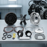 Water Pump Repair Kit Marine Water Pump Kit with Housing Outboard Stern Drive for Boat Owners, Engine Maintenance