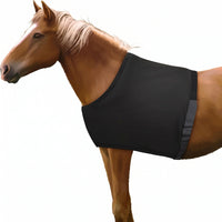 Anti-Rub Horse Vest with Velcro Breathable Horse Bib Stretch Shoulder Guard Defensive for Horses, Equestrians, Stable, Grooming, Transport
