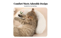 Soft Kitten Sleeping Pillow Comfortable U-Shaped Pet Pillow Skin-Friendly for Kittens, Canine Companions, Indoors, Indoor, Crate