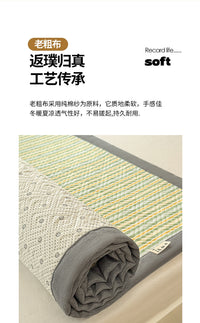 宿舍专用加厚纯棉老粗布薄床垫90x190软垫子全棉学生单人褥子床单