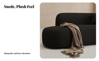 CurvedShaped Settee French Retro design Sofa Small Space accommodating Couch for Business Owners, Interior Designers, spa lounge, Boutique, Living Room