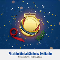 Universal Alloy Medal, Sports Event Neck Hanging Award, Endurance Event Honor Plaque, Silver Bronze, Random Design