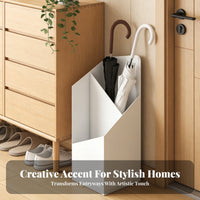 Metal Umbrella Stand Rust-Resistant Freestanding Umbrella Holder Rustproof Sturdy Construction for Renters, Shop Entrance, Home