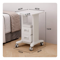 Mobile Cosmetic Storage Trolley Minimalist Salon Cart with Drawers Compact Rolling Salon Cart Smooth for Beauticians