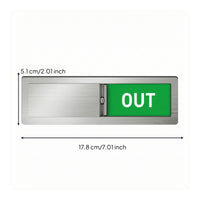 Acrylic Office Availability Sliding Door Sign Slim Availability Sign Smooth Door Slider Privacy for Meeting Room