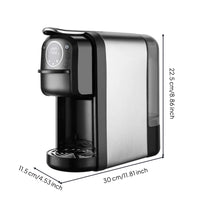 Automatic 4-in-1 Coffee Machine Countertop Multi-Capsule Coffee Maker Intuitive Coffeemaker Removable for Kitchen