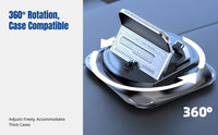Car Phone Holder, Dashboard Suction Mount, 2024 Upgrade, Universal Compatibility, Anti-Shake, Mirror Finish
