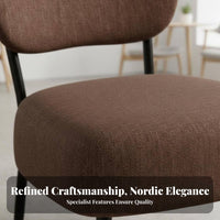 3 Pieces Modern design Shell rear Chair and Table Set Comfortable paddings Indoor Furnishing Sturdy Construction Soft Upholstery for Cafe Owners, Interior Designers, Coffee Shop, Restaurant, Reception Area, Living Room