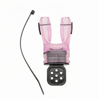 Perforated Base Diving Regulator Mouthpiece Retaining Strap Diving Regulator Bite Mouthpiece Flexible Water Sports Gear Black Side Pads