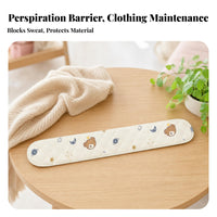 Reusable Abdominal Sweat Pad Quilted Waist Sweat Pad Stitched Edges Body Accessory Absorbent